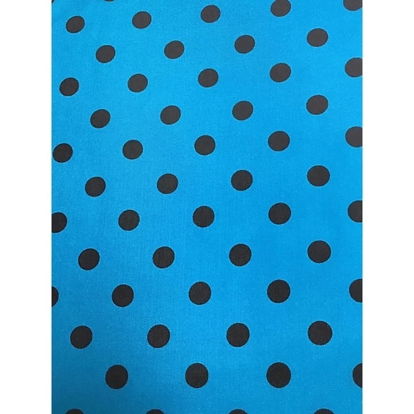 Wyoming Traders Unisex Wild Rag Polka Dot Silk Western Scarf 20"  - AQUA BLUE - Picture 1 of 1